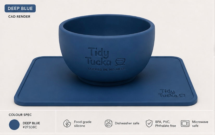Tidy Tucka Feeding System — Deep Blue