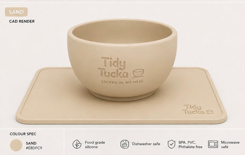 Tidy Tucka Feeding System — Sand